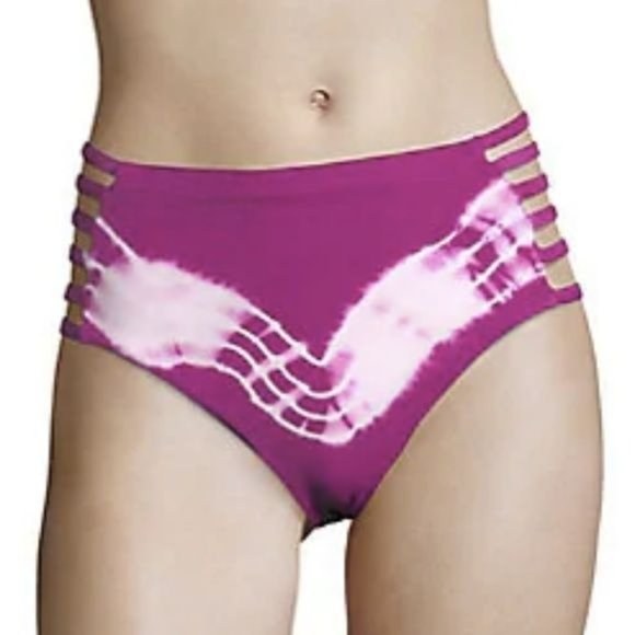 Entreaguas Hand-Dyed High Waisted Bikini Bottom - Picture 4 of 5